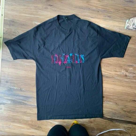 Vintage 90s y2k niagra falls black t-shirt size XL - Picture 5 of 6